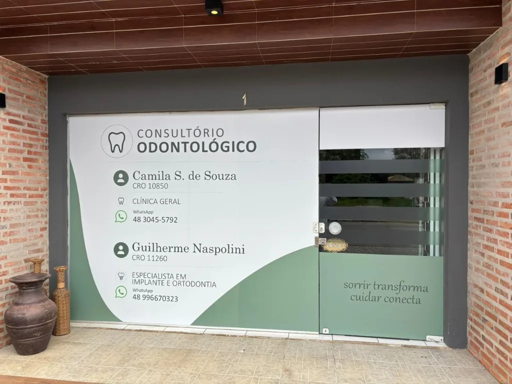 Fachada do consultório do Dr. Guilherme Naspolini em Criciúma